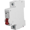 Miniatyrbillede 1 af 5: Sikringsautomat 1P DC 250V MCB 40A DIN-skinnemontering Beskyttelseskontakt 6000A Afbrydningskapacitet