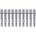 Miniatyrbilde 1 av 5: 10 stk 3/8 tommers slagadapter firkantet sokkeladapter 10 mm sekskant slagadapter for bor, forlengelsesadapter skrutrekkerbits