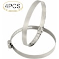 Pikkukuva 4 / 5: DENUOTOP 4 kpl 150 mm säädettävää ruostumattomasta teräksestä valmistettua letkunkiristimen letkujen kiinnittämiseen (141 mm - 165 mm) - DENUOTOP