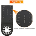 Miniatyrbild 5 av 5: 20-pack Universal Oscillerande Sågblad, Multiverktyg Starlock Plus 34 mm Blad Precision Multiverktyg Snabbkoppling Oscillerande Sågblad för Bosch Woo