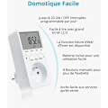 Miniatyrbillede 2 af 5: Digital Programmerbar Stikkontakt, Ugentlig Elektrisk Stikkontakt Timer med 20 Programmer, 24H Stikkontakt Timer med LCD Display Energibesparende til Hjemmet