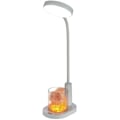 Miniatyrbillede 1 af 5: Børne skrivebordslampe, bordlampe med Himalayasalt, automatisk farveskiftende natlampe, med penneholder, dæmpbar genopladelig læselampe til børn