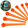 Miniatyrbilde 3 av 5: 50 stk Plastskiftblad for Gardena 9823 9825 9820 9821 Gressklipper Oransje 70mm