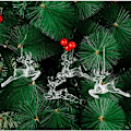 Miniatyrbillede 1 af 5: Juleklare akryldekorationer Sæt Snefnug Rådyr Hængende Ornamenter Kit Xmas Transparent Vedhæng Dekor til Fest Ferie Bryllup Træer Ild