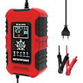 Miniatyrbillede 1 af 5: 10A 7-Segment Motorcykel Batterilader 12V24V Smart Bilbatterilader Marquee Indikator