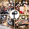 Miniatyrbilde 5 av 5: Snøflak Juleprojektor LED IP65 Projektorlys Utendørs og Innendørs Dekorasjon, Jul, Bryllup