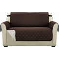 Miniatyrbilde 1 av 5: Sofa Trekk Vendbar Sofa Slipcover Møbelbeskytter, 2-seters Sofa Quiltet, Sittende Bredde Opptil 46\", Anti-Skli 2\" Stropp, Maskinvaskbar Slip