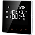 Miniatyrbilde 1 av 5: 16A Digital Termostat, LCD-skjerm, Berøringsskjerm, Programmerbar, for Hjem, Skole, Kontor, Hotell, Hvit
