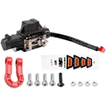 Pikkukuva 3 / 5: Simuloitu automaattinen metallilanka vinssi 1/10 RC-autoon Axial SCX10 90046 TRX4 D90 Redcat, musta