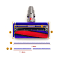 Miniatyrbilde 5 av 5: Reservedeler Bunnstripe Fløyelsstripe for Dyson V6 V7 V8 V10 V11 Støvsuger Myk Rullehode Tilbehør