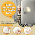 Miniatyrbillede 3 af 5: Børnenatlys, LED larvenatlampe til børn, foldbar og justerbar, bærbar natlampe, USB-oplader, magneter inkluderet, unisex - 30,0
