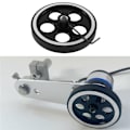 Miniatyrbillede 4 af 5: 300 mm x 10 mm Industriel Aluminium Gummi Måle Encoder Meter Hjul til Industriel Encoder