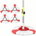 Miniatyrbilde 1 av 5: Mikrofiber Mopphode 2 i 1 Reserve Mopphode Trekantet Mopphode Mopphode -4 stk-
