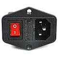 Miniatyrbillede 5 af 5: Ny 3-polet Iec320 C14 AC-indgangsstik med sikringsafbryder 10A 250V