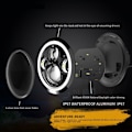 Miniatyrbillede 2 af 5: 7 tommer LED forlygter Halo Eye DRL blinklys til JK TJ CJ LJ