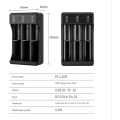 Miniatyrbillede 1 af 5: 18650-oplader med type C-kabel 4.2V lithiumbatteri smart oplader til 14500 26650 18650 batteri, 3 slots