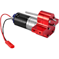 Pikkukuva 1 / 5: 370 Metal Motor Gearbox Gear Box for C14 C24 B24 B36 MN D90 D99 MN99S RC Car Upgrade Parts, Red