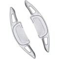 Miniatyrbilde 1 av 5: 1 par bil girskift padle girskifter forlengelse ratt styling for Mazda3 Axela CX30 -30 2020 2021 sølv