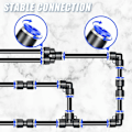 Pikkukuva 5 / 5: 8 kpl Coude 10 mm putken ulkoØ Push to Connect -liittimet Push Lock (PV4)