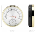 Miniatyrbild 2 av 5: 2 i 1 Hygrotermograf Termometer för Bastu, Bastutillbehör för Hem, Kontor, Verkstäder, Skolor, Marknader, Lager-
