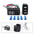 Miniatyrbilde 2 av 5: 12V 3-tråds universell blinklyskontroll med LED-lys blinklysbryter relé for båt lastebiler bil ATV UTV