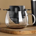 Miniatyrbillede 4 af 5: Rustfrit Stål Kaffemager Stativ Maskine Genanvendelig Foldbar Kaffe Filter til Køkken Husholdning, B