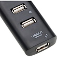 Miniatyrbilde 5 av 5: USB 2.0 Hub Høy Multi-USB Hub Splitter 4 Port USB Hub Adapter for Bærbar Mottaker Datamaskin Tilbehør Svart