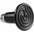 Miniatyrbillede 1 af 5: 50W Keramisk Varmelampe til Reptiler E27 Varmeemitter til Reptiler, Skildpadder, Firben, Slanger, Edderkopper, AC220V