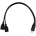 Pikkukuva 2 / 5: Usb 2.1A -urosliitin 2 Usb -kaksoisvirtajohdon sovitin