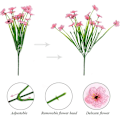 Miniatyrbillede 5 af 5: Kunstige Blomster Udendørs, 6 Pakker Fade-fri Kunstige Blomster Plastikplanter til Have Veranda Vindue Dekoration (Mix Farve)-