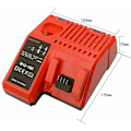 Miniatyrbillede 2 af 5: M12-18C Li-ion batterioplader til Milwaukee 12V 14.4V 18V C1418C 48-11-1815/1828/1840 M18 M14 M12 Lithium batteri