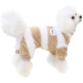 Miniatyrbillede 1 af 5: Små Hundepyjamas, Vinter Hundetrøje med Snore Ring, Fleece Dyre Tøj, Sød Hundetøj (Brun)
