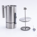 Miniatyrbillede 1 af 5: Kaffemager 1200Ml 304 Rustfrit Stål Kaffe Maskine Dobbelt Væggede Fransk Presse Isoleret Kaffekande og Tekande til