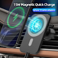 Miniatyrbilde 3 av 5: MagSafe Induksjon Bil Lader, Kompatibel med iPhone 13/13pro/13mini/13 Pro Max/12/12 Pro/12 Mini/12 Pro Max, Rask Trådløs Bil Lader, Magnetisk C