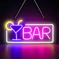 Miniatyrbillede 2 af 5: LED-skilte, USB-drevne LED-skilte til vægdekoration, LED-belyst skilt med metalkæde til hjem, bar, klub
