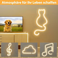 Miniatyrbild 3 av 5: Neon LED-band 5 m, 12 V 3000 K varmvit LED-list, flexibel vattentät klippbar silikon LED-ljuslist för inomhusdekoration, sovrum, gör-det-själv-skylt (
