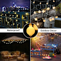 Miniatyrbild 5 av 5: Fairy Lights, 80 LED Julkulor 8 Ljuslägen med Timerfunktion, Vattentäta LED-Fairy Lights för inomhus och utomhus, Sovrum, Fest, Bröllop