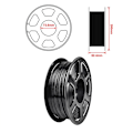 Miniatyrbillede 3 af 5: Printer Filament 3D, PETG, 1,75 mm til printer 1 kg PETG spole gul