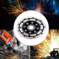 Miniatyrbillede 5 af 5: Diamant-imprægneret hjul fortykker marmor beton stykke poleret dobbelt række slibehjul, sort, 125 mm