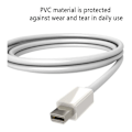 Miniatyrbillede 5 af 5: Han-til-han Dp-kabel, tilslutningsmodstand, oxidationsbestandig, kabel med lang levetid til bærbar computer og computer