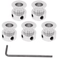 Miniatyrbillede 1 af 5: 5 stk. 20 Tands 10 mm Bredde Aluminium Legering Timing Belt GT2 Trinse Passer til CR10 CR6 SE 3D Printer (8 mm Hul)