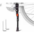 Miniatyrbillede 1 af 5: Universal justerbar mountainbikeholder med sidestolper med skridsikre gummifødder til cykler med 24-28\" hjuldiameter (sort)