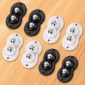 Miniatyrbilde 1 av 5: Liten hjul, 8 stk. Mini selvklebende svingbare hjul, små svingbare hjul, 360 graders roterende bevegelig trinse 2 hjul, egnet for ulike lag