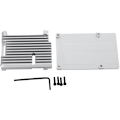 Miniatyrbilde 2 av 5: for Raspberry Pi 4 Beskyttende Rustning Modell B Aluminiumlegering Veske/Skall Passiv Kjøling Metall Varme Kabinett for Pi 4B Bare (Sølv)