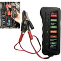 12V Batteritest 6 LED-lampor Bilbatteritest 12v Generator Batterianalysator för Bil Motorcykel