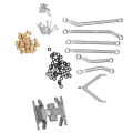 Miniatyrbillede 5 af 5: CNC High Clearance Chassis Links og Skid Plate til Axial SCX24 AXI90081 Deadbolt B-17 1/24 RC Crawler Upgrade Dele, 2