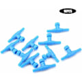 Miniatyrbillede 1 af 5: 10 stk. 3-vejs akvarie luftpumpestyreventiler i plast til fiskebeholdere - luftstrømsreguleringsventiler til akvarier - T-formede inline-rørforbindelser-