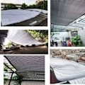 Miniatyrbild 5 av 5: 75% Reflekterande Aluminium Skuggduk, Skuggduk, UV-Beständig Skuggduk, Vindtålig Skuggsegel, för Carport/Växthus Blommor/Växter, Silver (1x4m)
