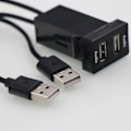 Pikkukuva 3 / 5: Auton USB-ääniliitäntäsovitin, kaksoisliitäntä, sopii Yaris-autoon