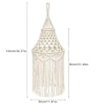 Miniatyrbillede 3 af 5: Macrame-lampeskærm hængende pendel lysdækning kontor soveværelse stue børneværelse sovesal boheme-indretning